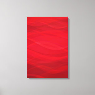 Lienzo Olas rojas escarlatas tríptico gráfico abstracto e