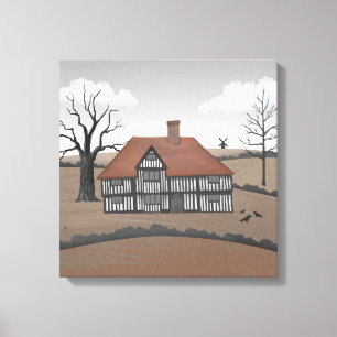 Lienzo Old Crow Manor