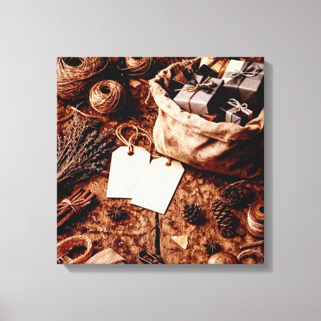 Lienzo Old Gift Bag (Anverso)