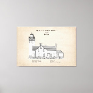 Lienzo Old Mackinac Point Light - Michigan – SBD