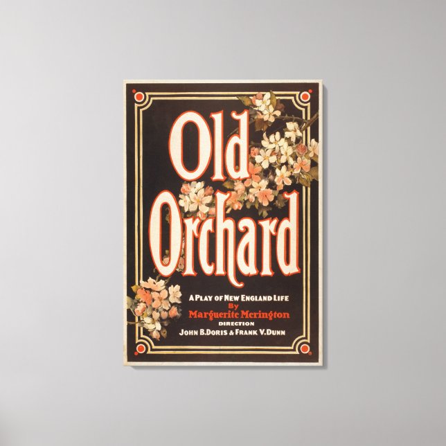Lienzo Old Orchard: una obra de teatro del Poster de la V (Anverso)