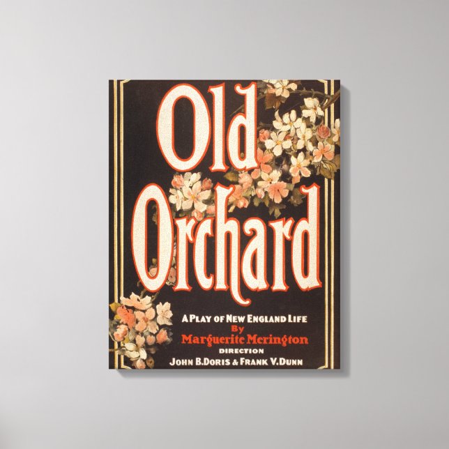 Lienzo Old Orchard: una obra de teatro del Poster de la V (Anverso)