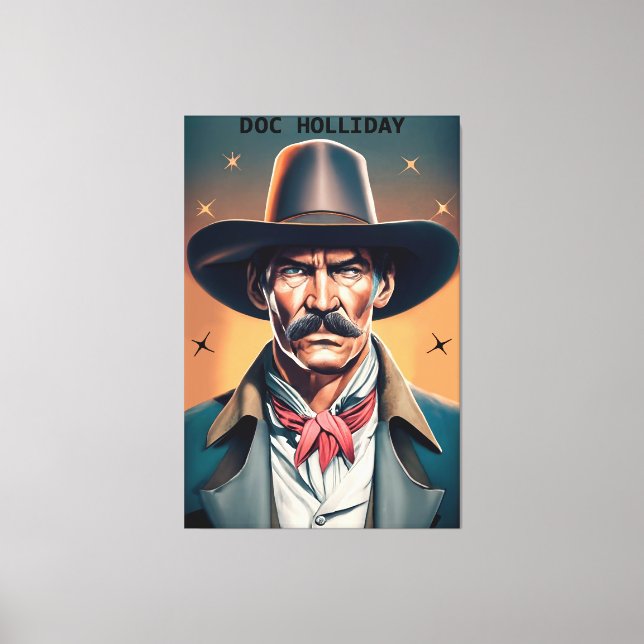 Lienzo Old West Legend Doc Holliday (Anverso)
