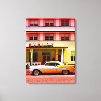 Oldtimer en el Distrito Art Deco, Miami, Florida