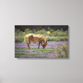 Lienzo Olía las flores,