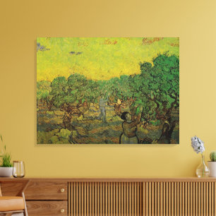 Lienzo Olive Grove con figuras recolectoras, Vincent van