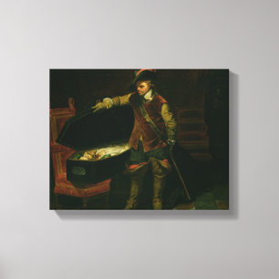 Lienzo Oliver Cromwell con el ataúd de Charles I