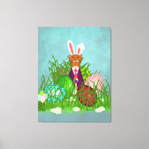 Lienzo Oliver The Otter y el gran huevo de Pascua