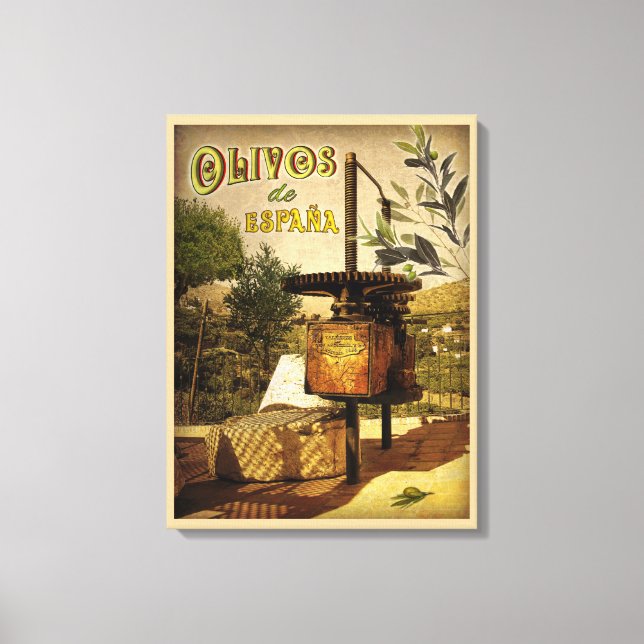 Lienzo Olivos de España (Anverso)