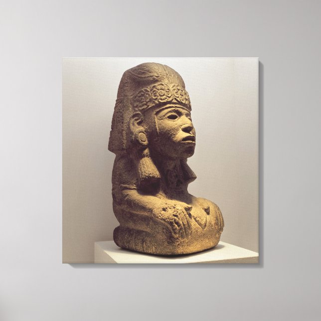 Lienzo Olla en forma de figura arrodillada, 800-1200 (Anverso)