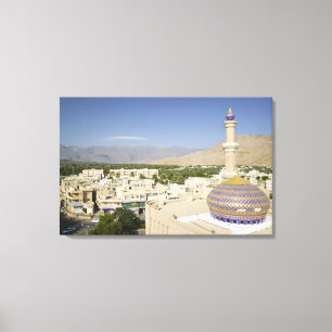 Lienzo Omán, montañas occidentales de Hajar, Nizwa. Nizwa
