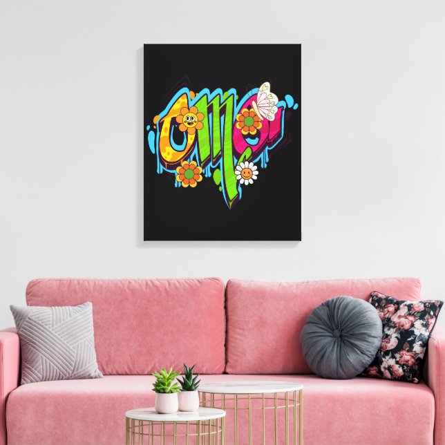 Lienzo OMG Typogrraphy (Insitu (Sala de estar))