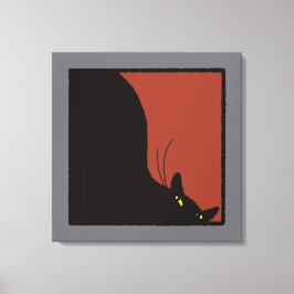 Lienzo Ominous black cat