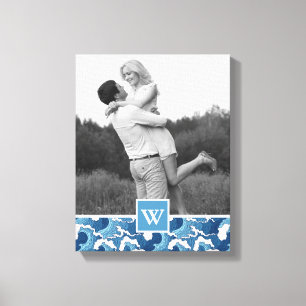 Lienzo Ondas abstractas   Foto de Monograma  Monograma