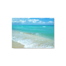 Ondas Aqua Bright Blue Beach