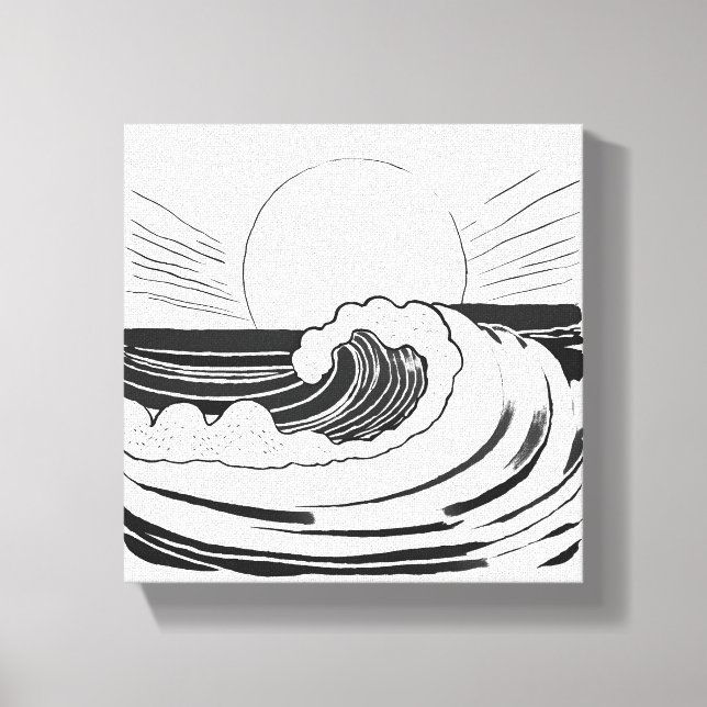 Lienzo Ondas oceánicas (Anverso)