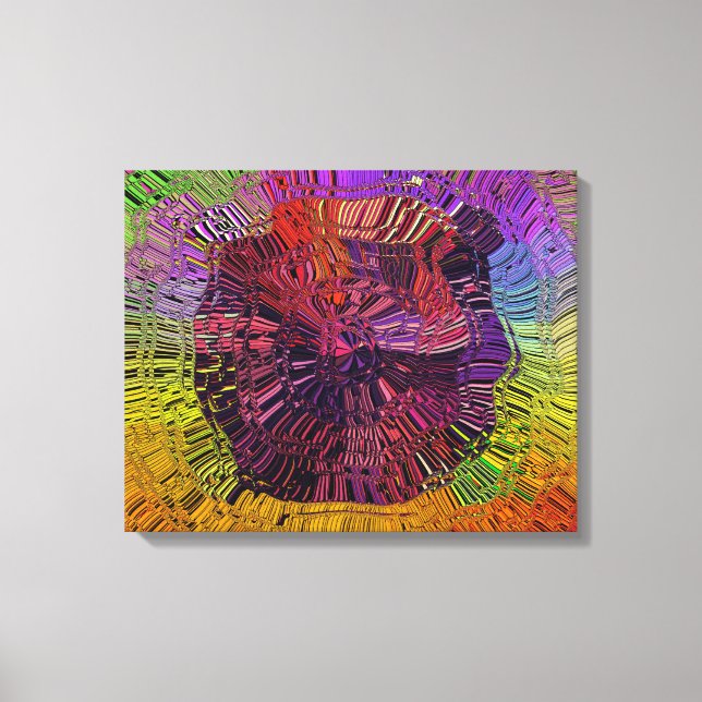 Lienzo Ondas radiantes (Anverso)