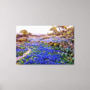 Lienzo Onderdonk - Bluebonnets en Twilight 
