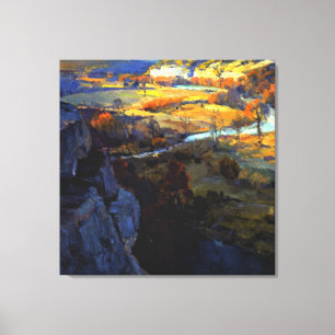 Lienzo Onderdonk - Bluffs on on the Guadalupe River