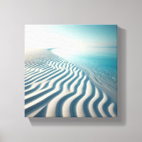 Ondulaciones de arena blanca ultra minimalista con