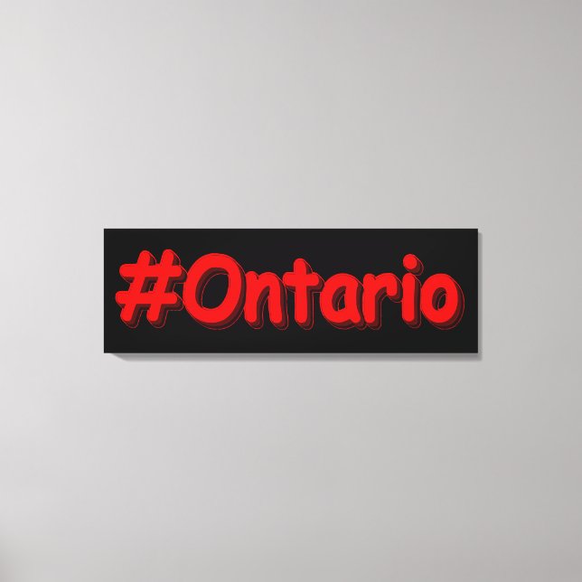 Lienzo "Ontario" Diseño Cutáneo. ¡Hazte con una en Zazzle (Anverso)