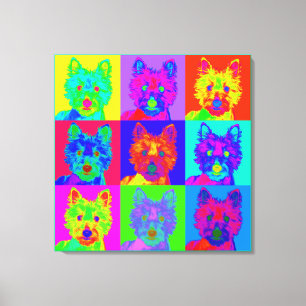 Lienzo Op Art - West Highland Terrier