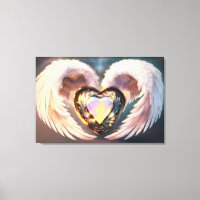 *~* Opal Heart Angel Wings Topaz AP78