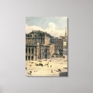 Lienzo Ópera Estatal de Viena, c.1869