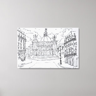 Lienzo Ópera Garnier del Palais  París, Francia