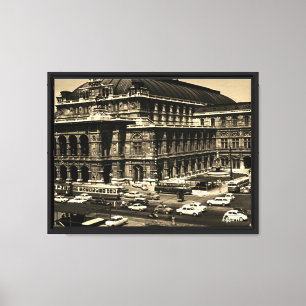 Lienzo ópera Staatsoper de Viena Austria Vintage