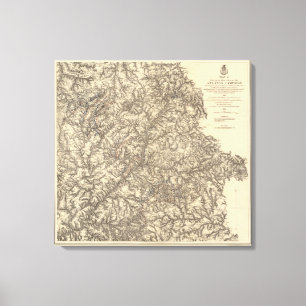 Lienzo Operaciones militares de la Campaña de Atlanta 3