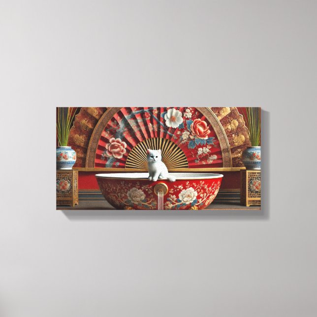 Lienzo Ophelia toma baño (Anverso)