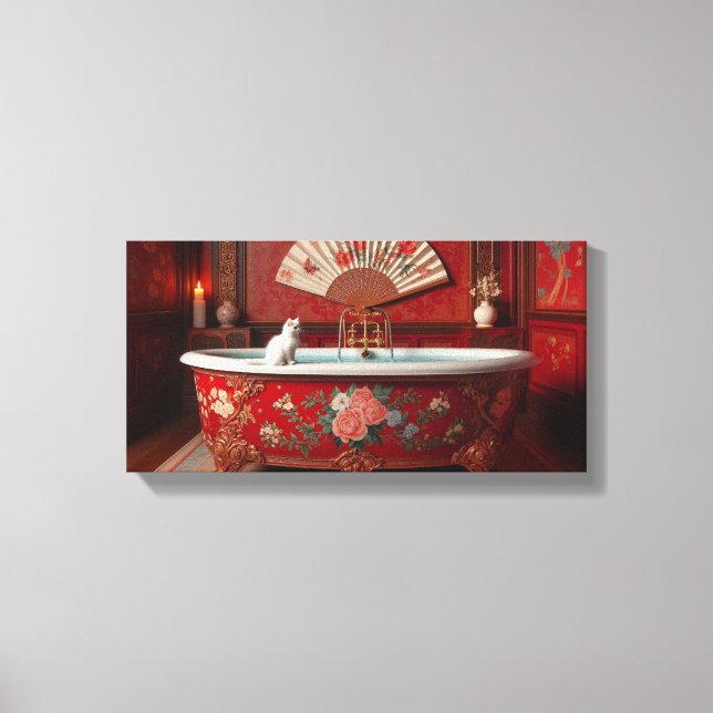 Lienzo Ophelia toma baño (Anverso)