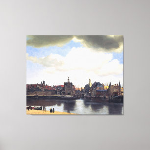 Lienzo Opinión de Juan Vermeer de Delft (circa 1660)