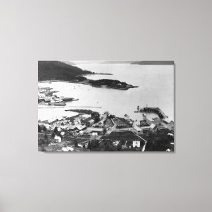 Lienzo Opinión de la ciudad de Wrangell, fotografía de