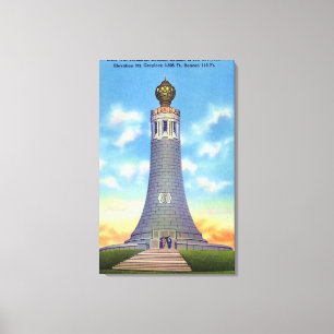 Lienzo Opinión de la cumbre del monumento de guerra del