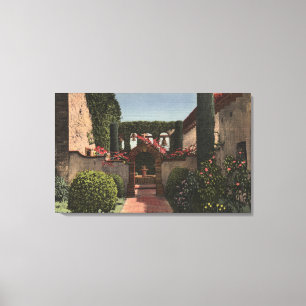 Lienzo Opinión de la entrada del jardín sagrado