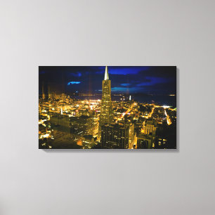 Lienzo Opinión de la noche de San Francisco.