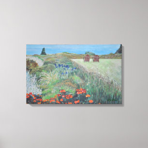 Lienzo Opinión de la primera fila a California costera