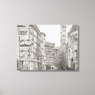 Lienzo Opinión de Manchester Deansgate de cafe.2010