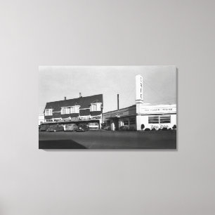 Lienzo Opinión de Newport, Oregon de la fotografía de
