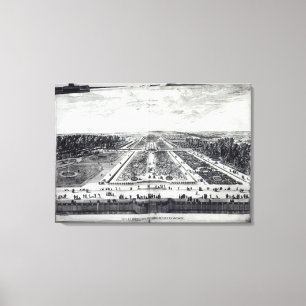 Lienzo Opinión de perspectiva del jardín
