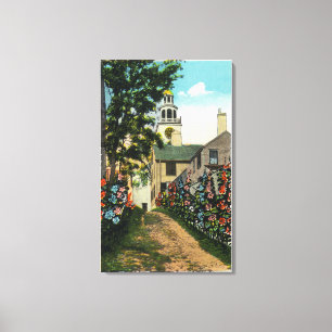 Lienzo Opinión de piedra del callejón del reloj del sur