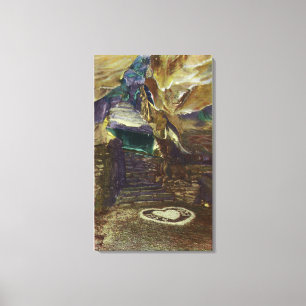 Lienzo Opinión del balcón del templo del titán del