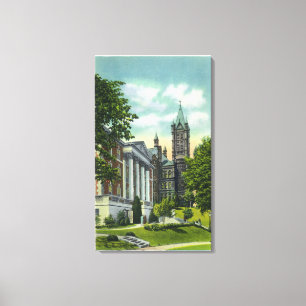 Lienzo Opinión del campus de Syracuse U que muestra la