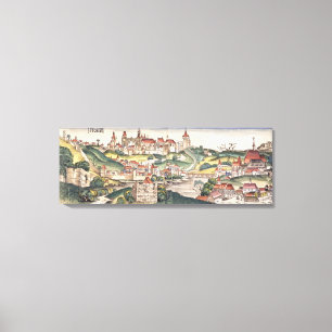 Lienzo Opinión del ojo de pájaro de Praga de la Nurembe