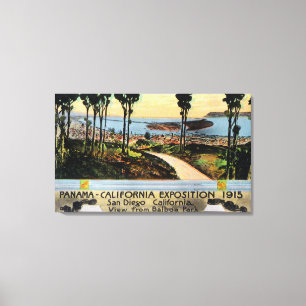 Lienzo Opinión del parque del balboa de la ciudad, expo