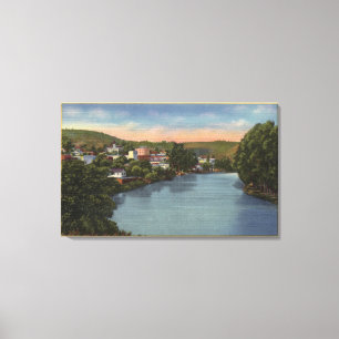 Lienzo Opinión del río San Lorenzo de la ciudad