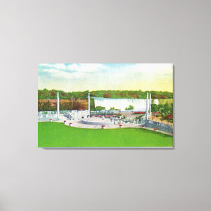 Lienzo Opinión del teatro del jardín de Oakes de caída