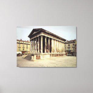 Lienzo Opinión el Maison Carree, c.19 A.C.